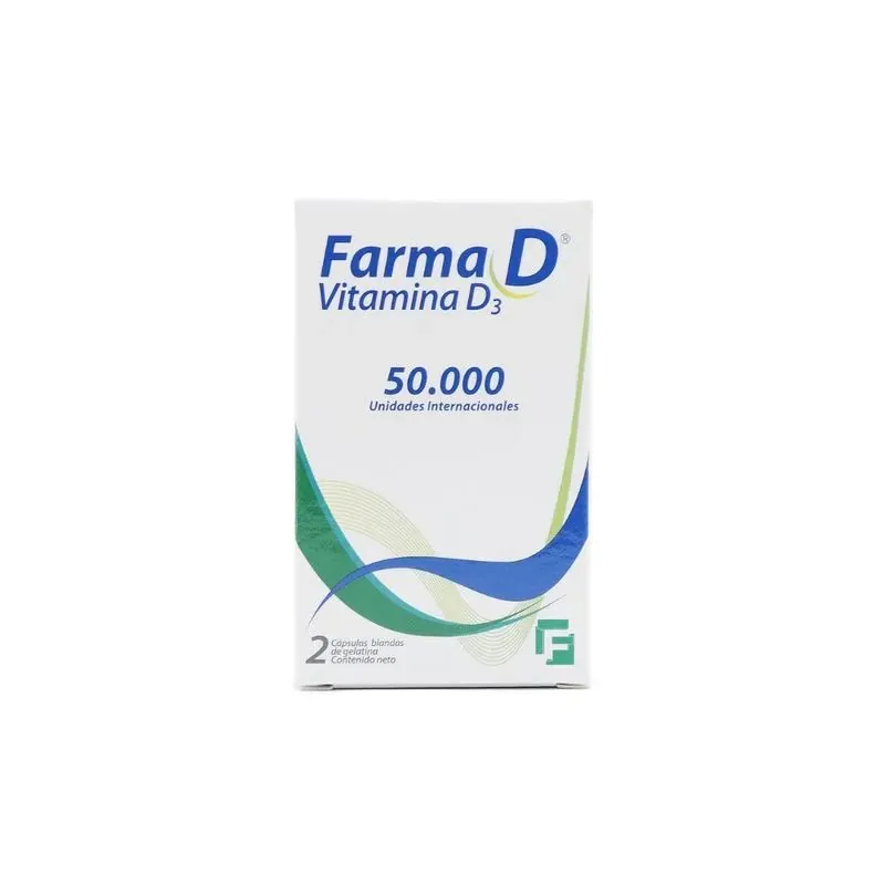 100028764 FARMA D VITAMINA D3 50.000UI 2 CAPS. - Imagen 1