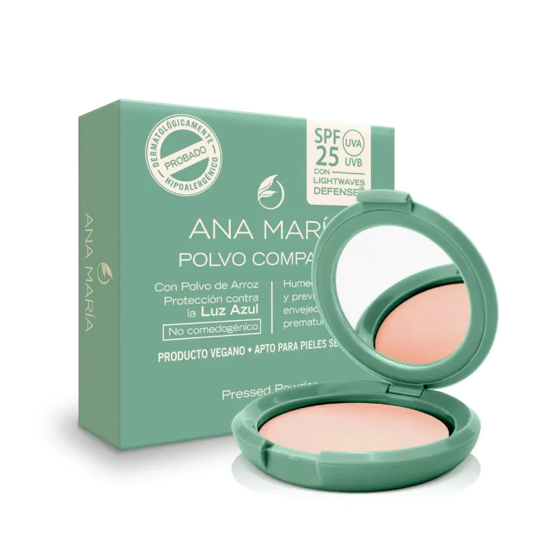 103927 POLVO ANA MARIA SPF 25 COCOA X 15 G VERDE - Imagen 1