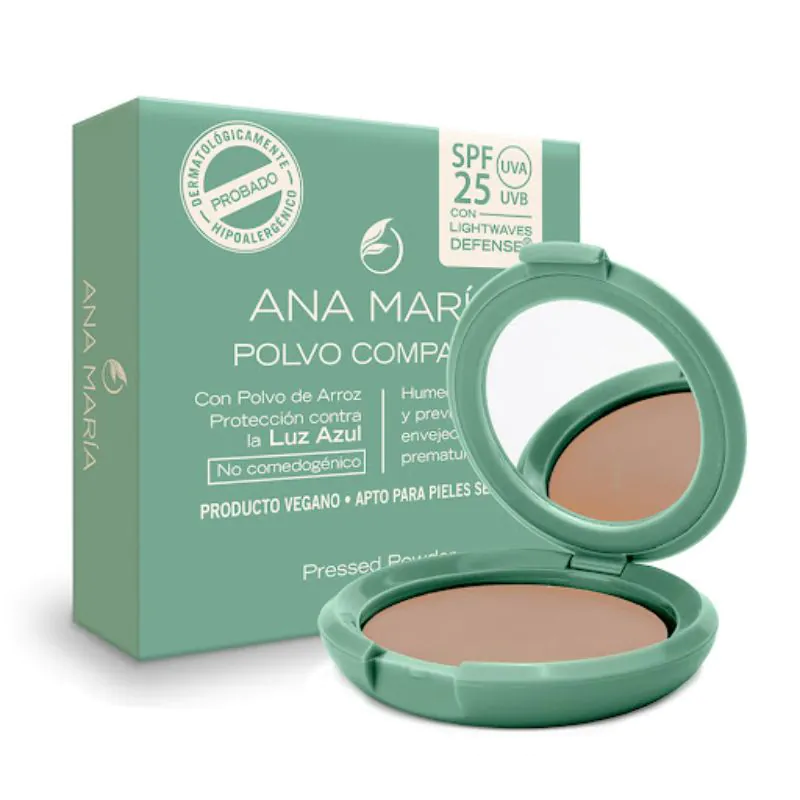 POLVO ANA MARIA SPF 25 MARRON X 15 G VERDE - Imagen 1