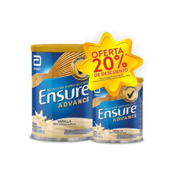 ENSURE ADV.VAIN. 850GR+ENS 400GR AHO 20% - Imagen 1