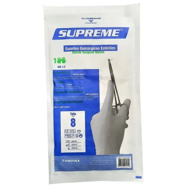GUANTES ESTERIL SUPREME T 8 - Imagen 1