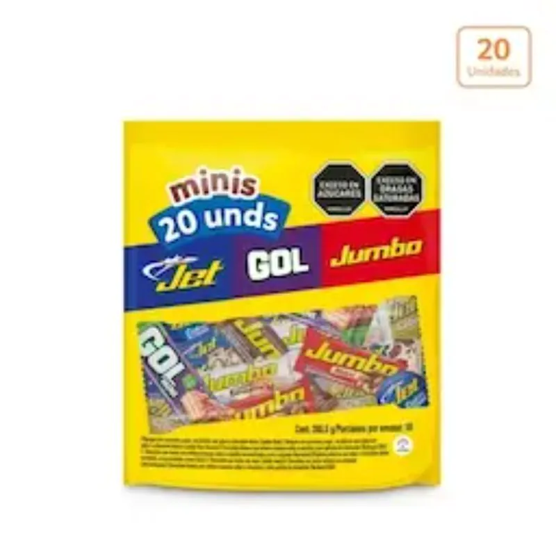 200044623 CHOCOLAT JET JUMBO GOL SURT.280.5GR - Imagen 1