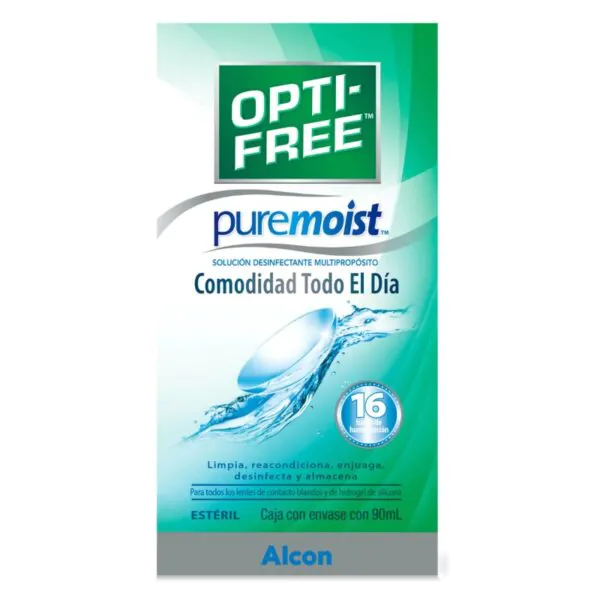 OPTIFREE PUREMOIST MULTIPROPOSITO 90 ML - Imagen 1
