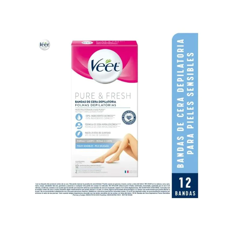 VEET FACIAL SENSIBLE 12 UND - Imagen 1