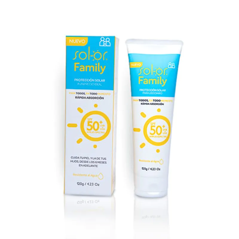 BLOQ SOL-OR FAMILY SPF 50 TUBO 120 GRS - Imagen 1