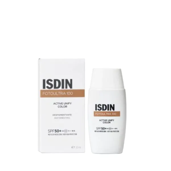PROT SOLAR ISDIN ACTIVE UNIFY 50+SIN COLOR  X 50 ML - Imagen 1