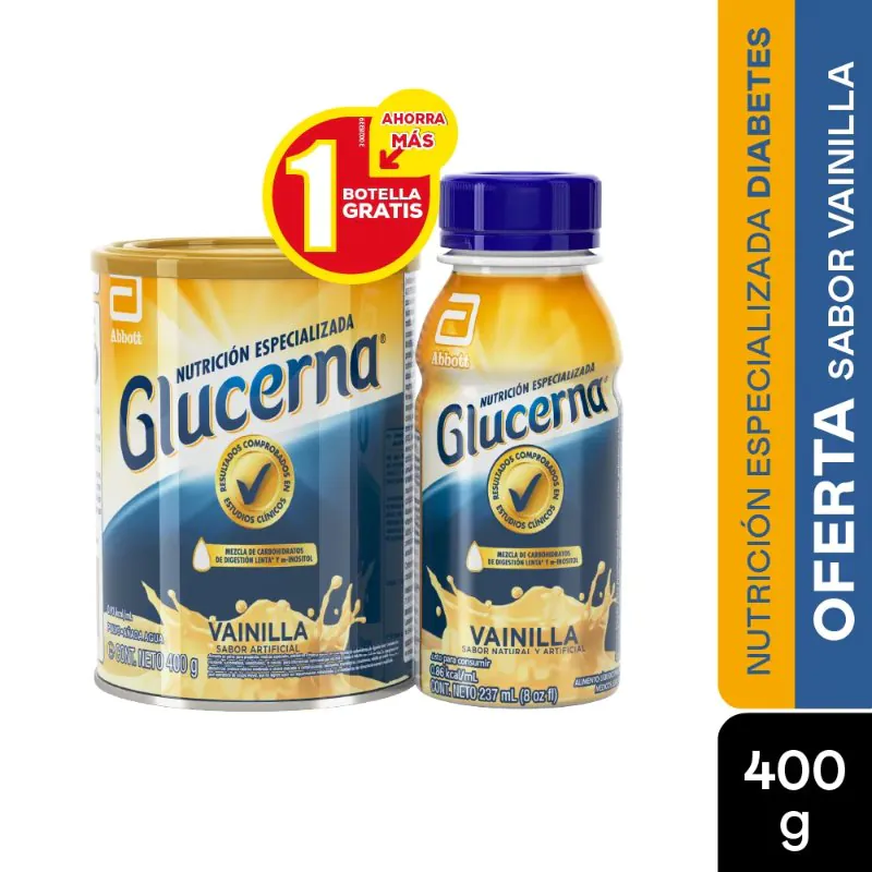 GLUCERNA VAI. 400G GTS GLU. RPB 237ML - Imagen 1