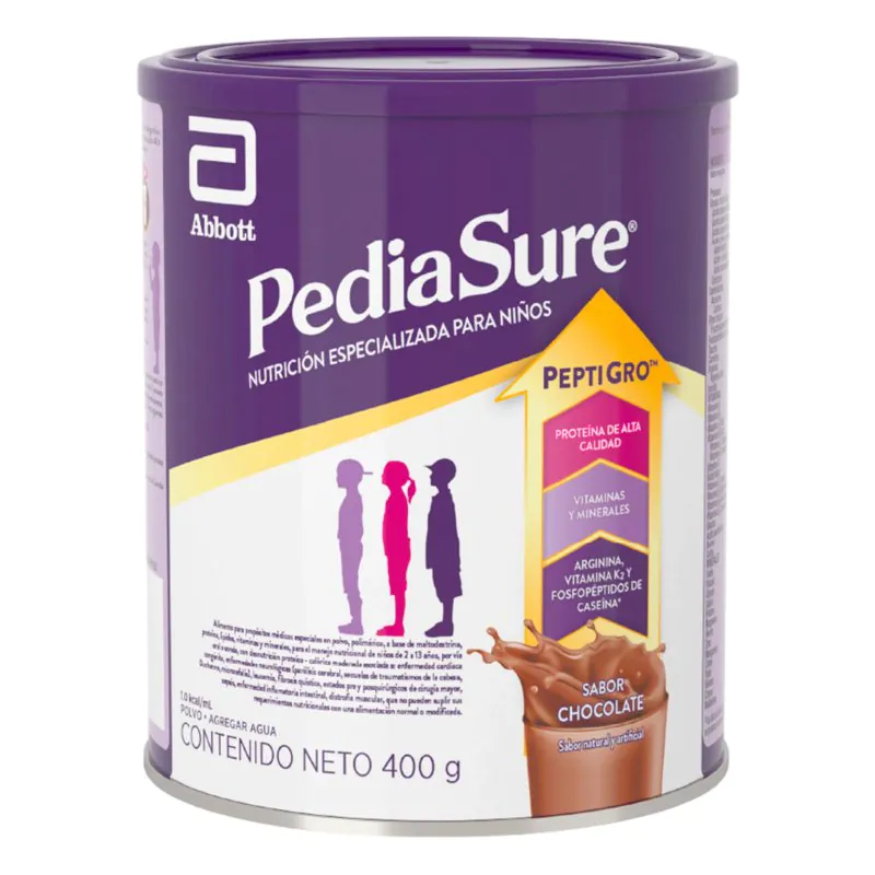 PEDIASURE PEPTIGRO CHOCOLATE 400GRS - Imagen 1