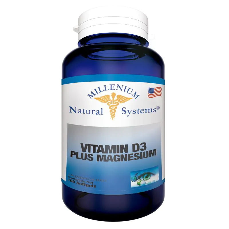 200063 VITAMINA D3 + MAGNESIUM X 100 SOFGELS SYSTEMPCV - Imagen 1