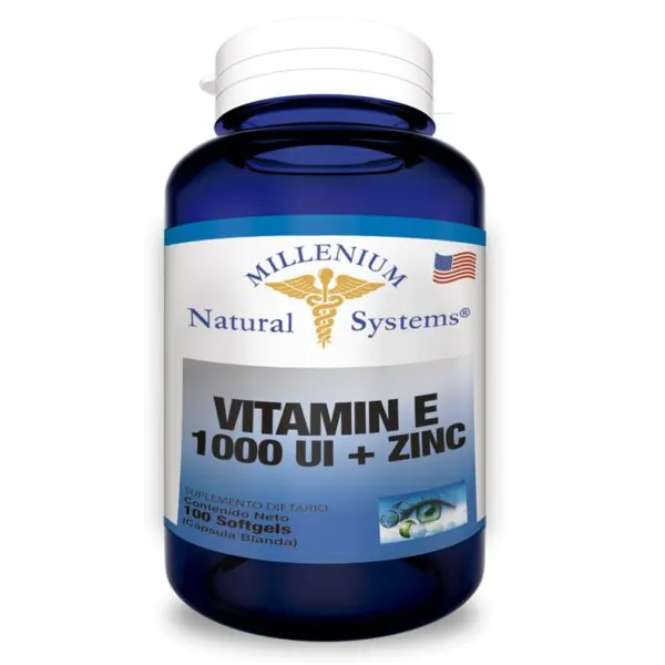 VITAMINA E 1000 UI + ZINC X 100 NTR SYST - Imagen 1