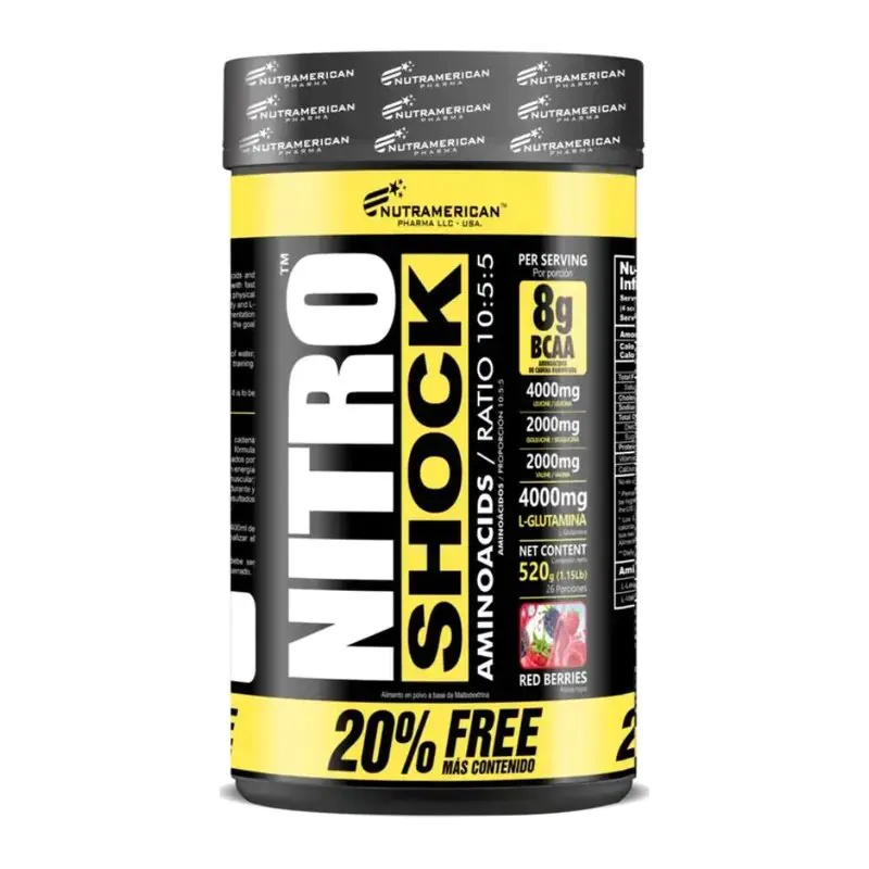 NITRO SHOCK AMINOACIDOS 526 GR - Imagen 1