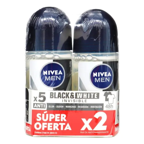 2 DTE.NIVEA ROL INV BLACK WHITE 50ML H - Imagen 1