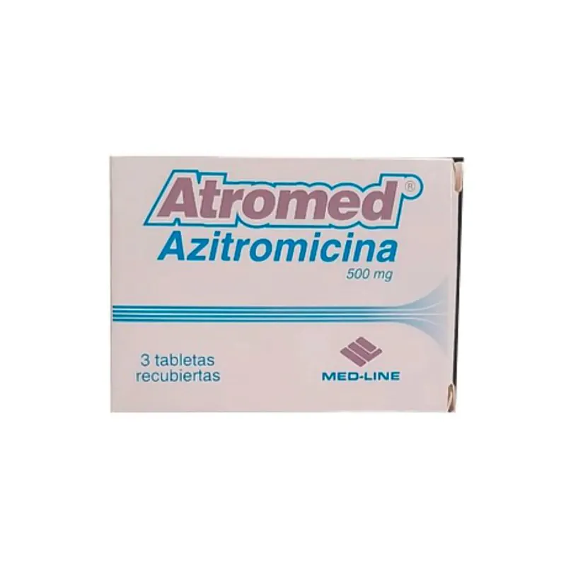 AZITROMICINA ATROMED X 3 TAB MEDLINE - Imagen 1