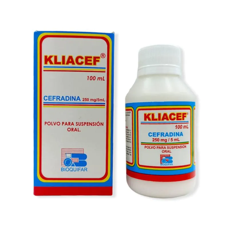 600028 CEFRADINA KLIACEF SUSP 100 ML BIOQUIF - Imagen 1
