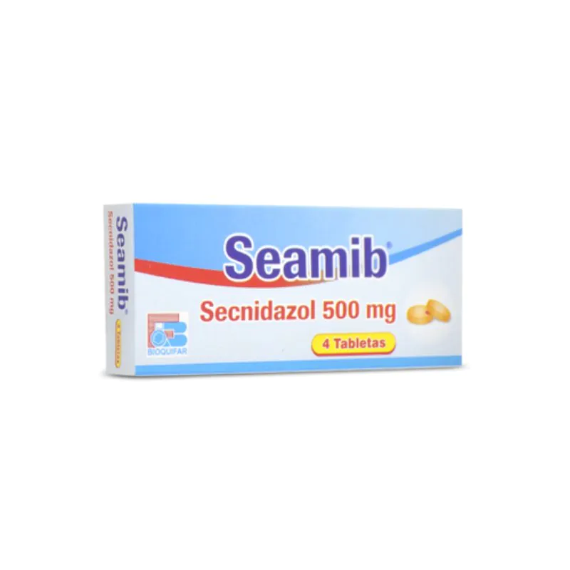 SECNIDAZOL SEAMIB 500 MG X 4 TAB.BIOQ - Imagen 1