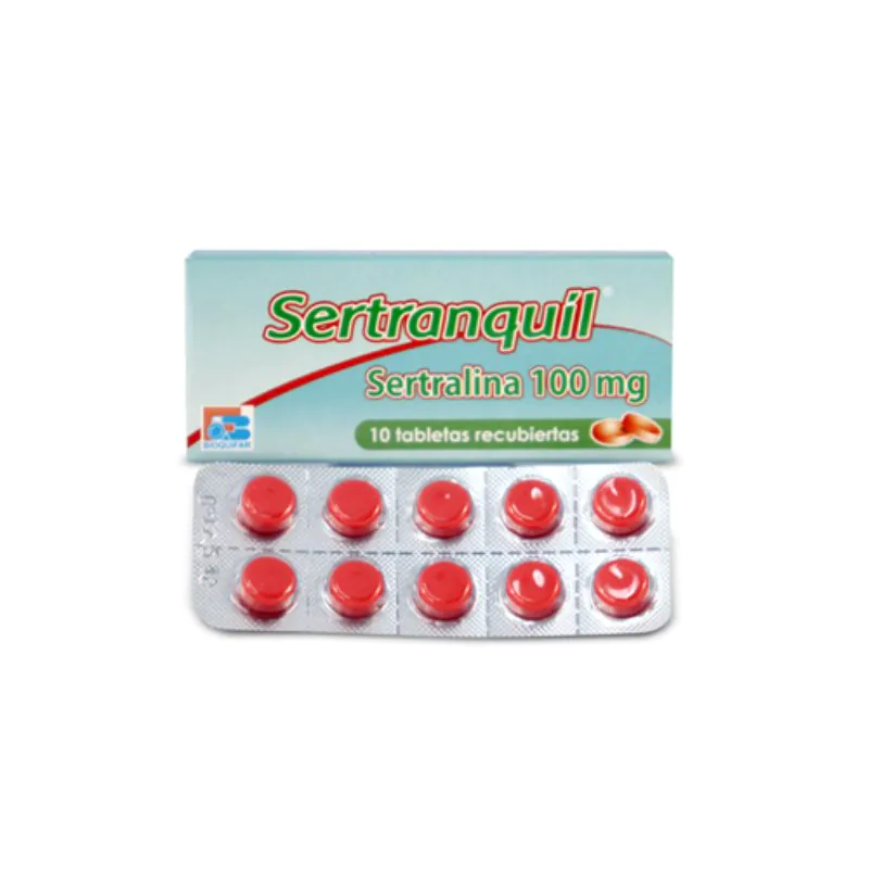 SERTRALINA SERTRAQUIL 100 MG X 10 TBL BIOQPCV - Imagen 1
