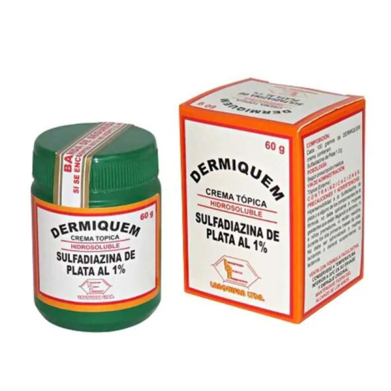 SULFADIAZINA DE PLATA DERMIQUEN X 60 GR - Imagen 1