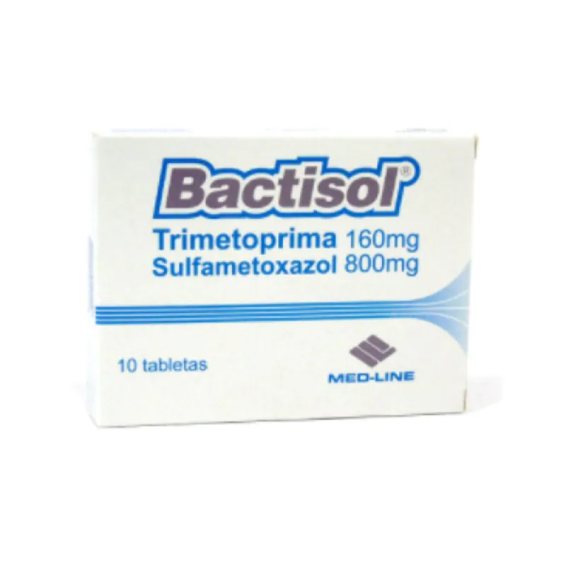 TRIMETOPRIM BACTISOL 160/800MG X10TB MEDLINEPCV - Imagen 1