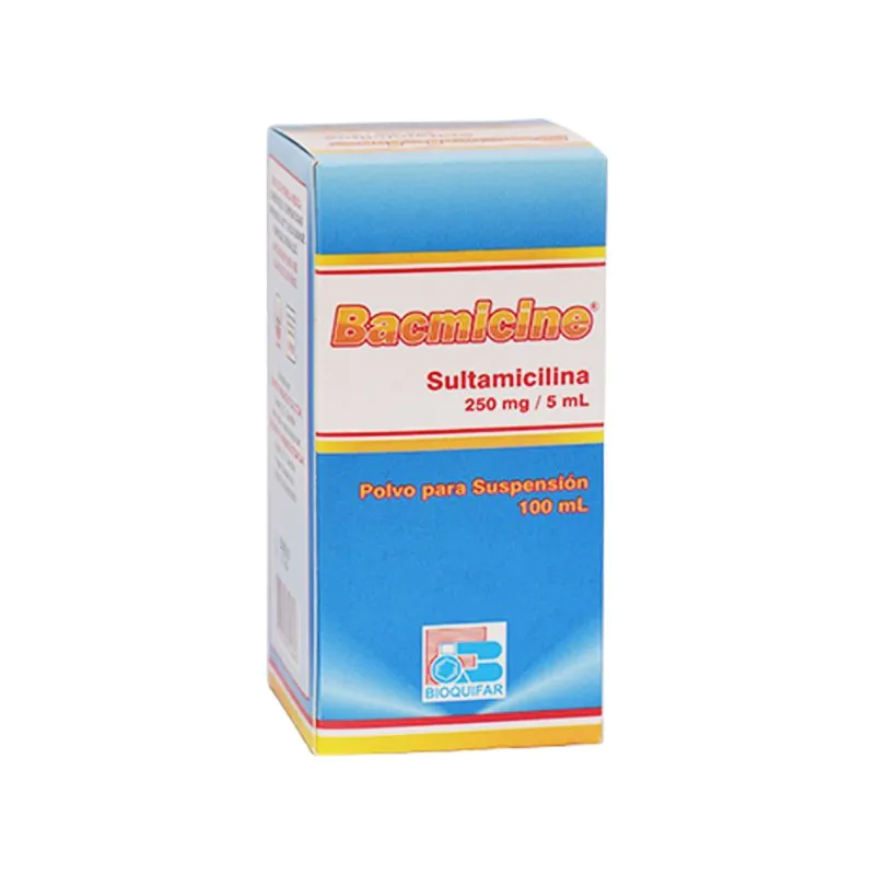 SULTAMICILINA BACMICINE 250 MG POLVO  X 100 ML BIOQ - Imagen 1