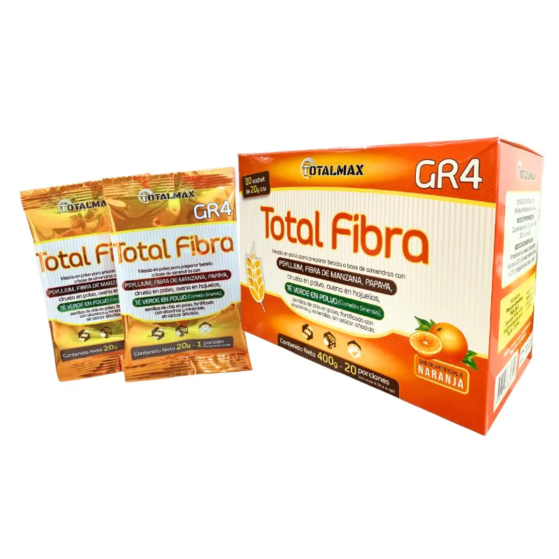 600292 FIBRA TOTAL PSYLLIUM X 20 SOB TOTALMAX - Imagen 1