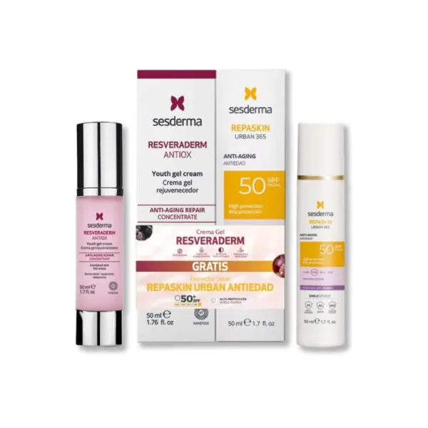 RESVERADERM 50 ML + REPASKIN SPF 50 X 50ML SESDERMA - Imagen 1