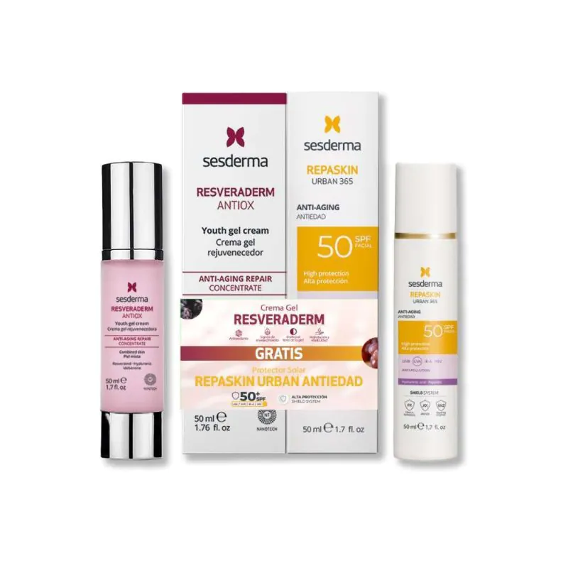 RESVERADERM 50 ML + REPASKIN SPF 50 X 50ML SESDERMA - Imagen 1