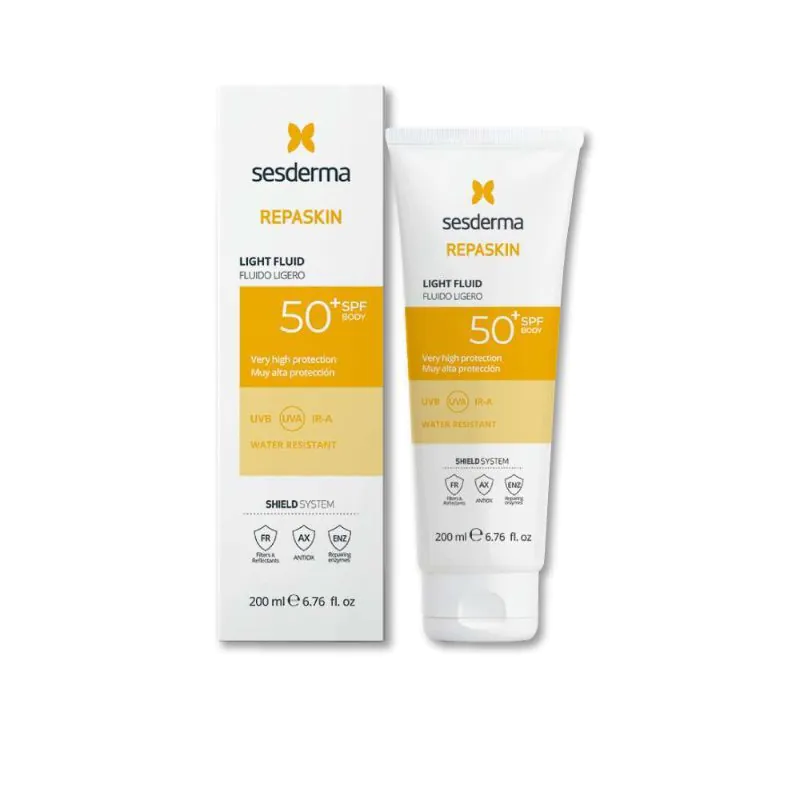 REPASKIN FLUIDO LIGERO 50+X 200 ML  BODY SESDERMA - Imagen 1