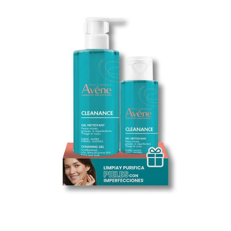 KIT CLEANANCE GEL 400 ML + GEL 100 ML  AVENE - Imagen 1