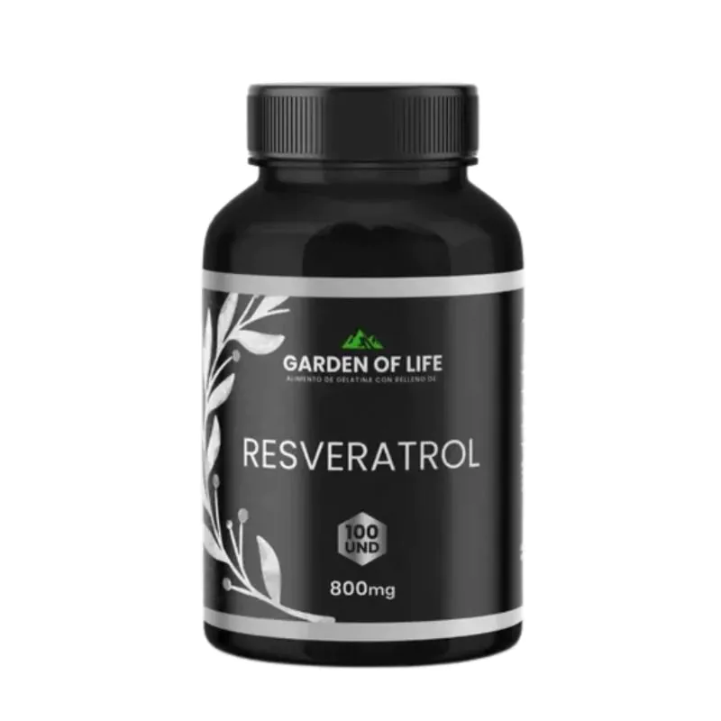 RESVERATROL 800 MG X 100 CAP GARDEN OF LIFE - Imagen 1