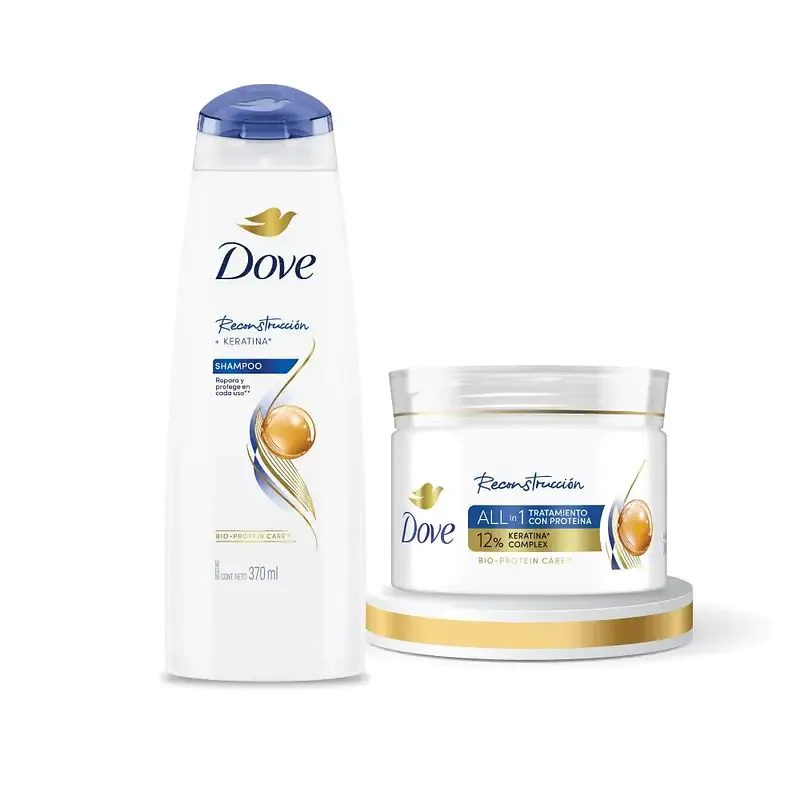 CHA. DOVE RECONS. 370ML + TRAT RECONS 300GR - Imagen 1