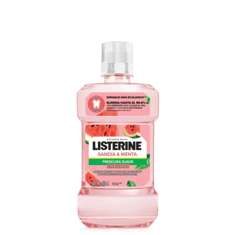 200047687 LISTERINE SANDIA MENTA FRES SUAVE 500ML - Imagen 1